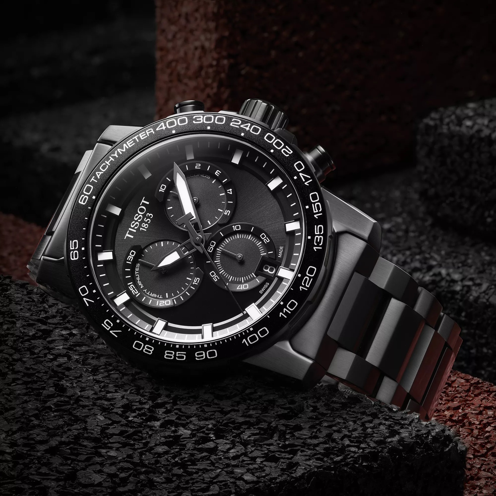 ティソ(TISSOT) スーパースポーツ クロノ 45.5mm ブラック T125.617.33
